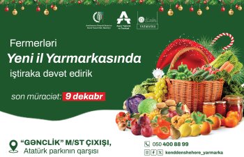 Bakıda “Kənddən şəhərə” Yeni il yarmarkası keçiriləcək