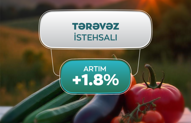 Azərbaycanda tərəvəz istehsalı 1,8% artıb